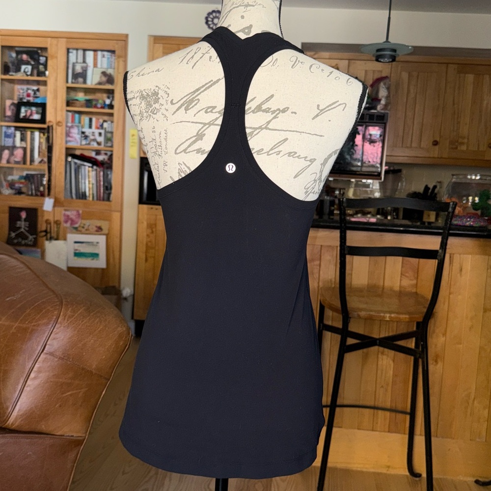 Lululemon Athletic Solid Black Racerback Tank Top… - image 5